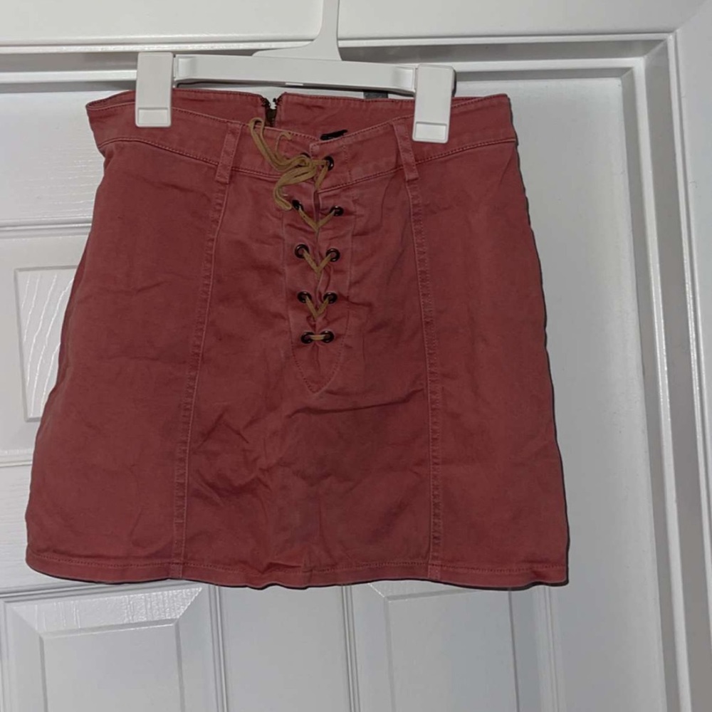 Pink Jean skirt